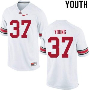 NCAA Ohio State Buckeyes Youth #37 Craig Young White Nike Football College Jersey VQW8145FC